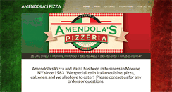 Desktop Screenshot of amendolaspizzapasta.com